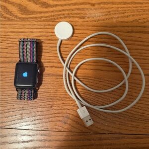 Smartwatch with Multicolor Band and Charger